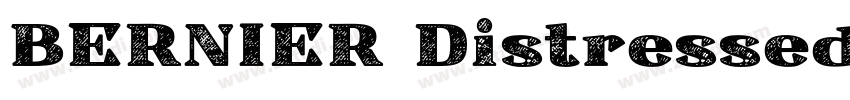 BERNIER Distressed R字体转换